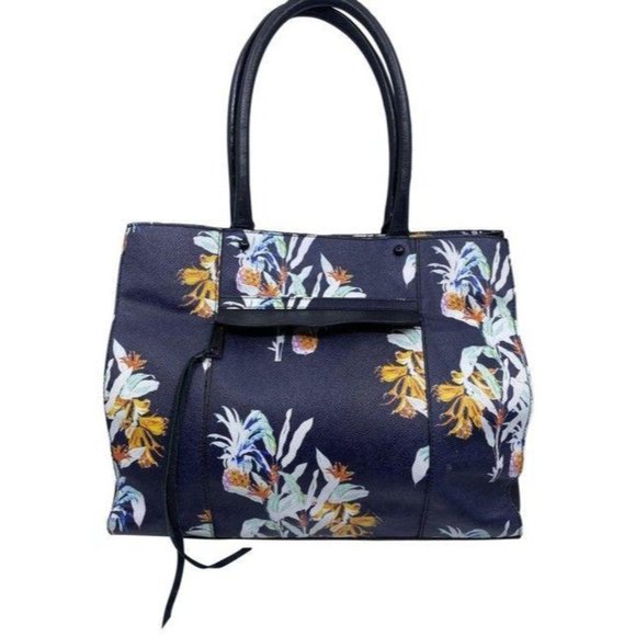 Rebecca Minkoff Shopping Xl Floral Multicolor Leat - Picture 1 of 12